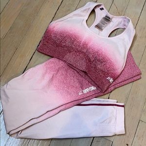 Gymshark Ombré Bra and Leggings Set